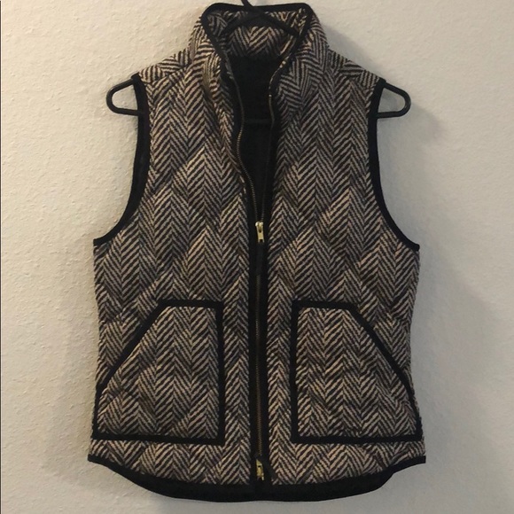 Original J.Crew Herringbone Excursion Quilted Vest - Picture 2 of 4